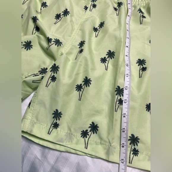 Trunks Surf & Swim Co Sano Swim Shorts Men's Size XXL Chambray Palms Green - Picture 6 of 14